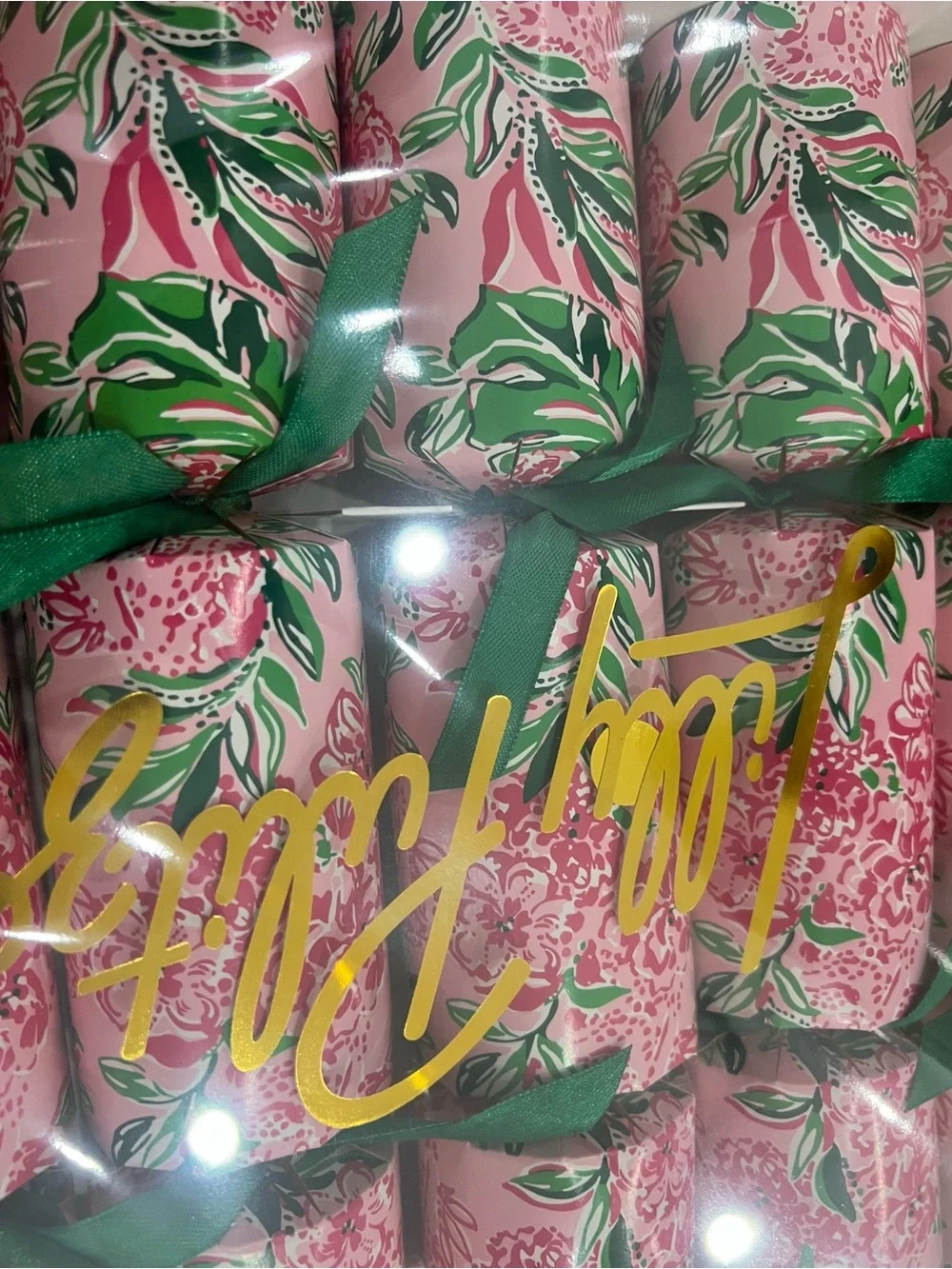 Lilly Pulitzer Party Poppers Conch Shell Pink- Hair Scrunchies NWT